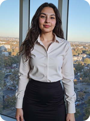 Professional AI-generated headshot example from Skyline Portrait collection showing modern city vibes for trendsetters - sample 2